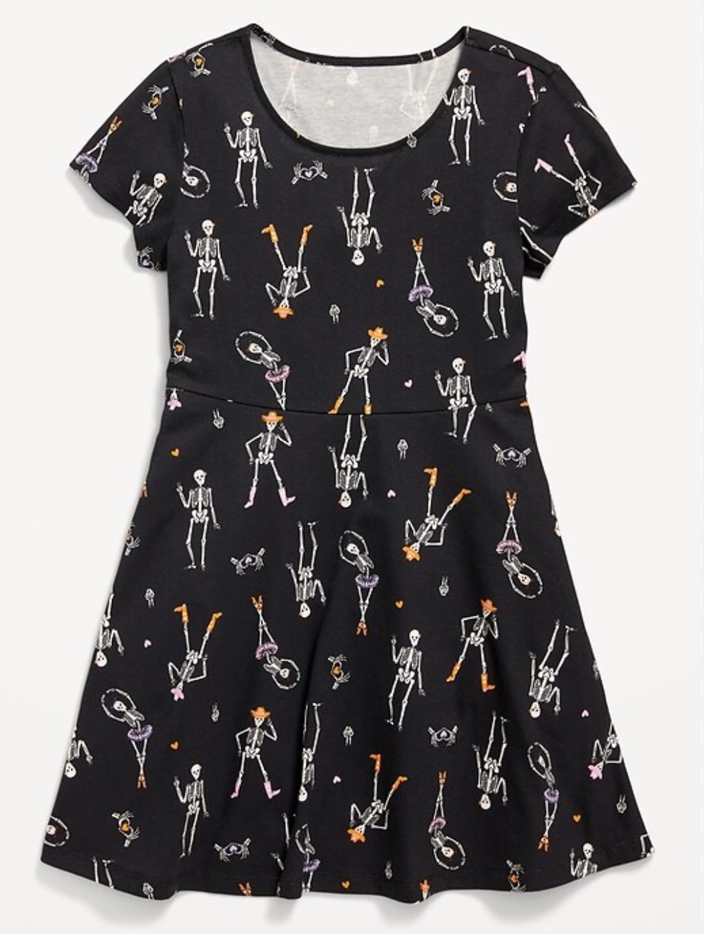 Girls Cowboy & Ballerina Skeleton Fit and Flare Dress